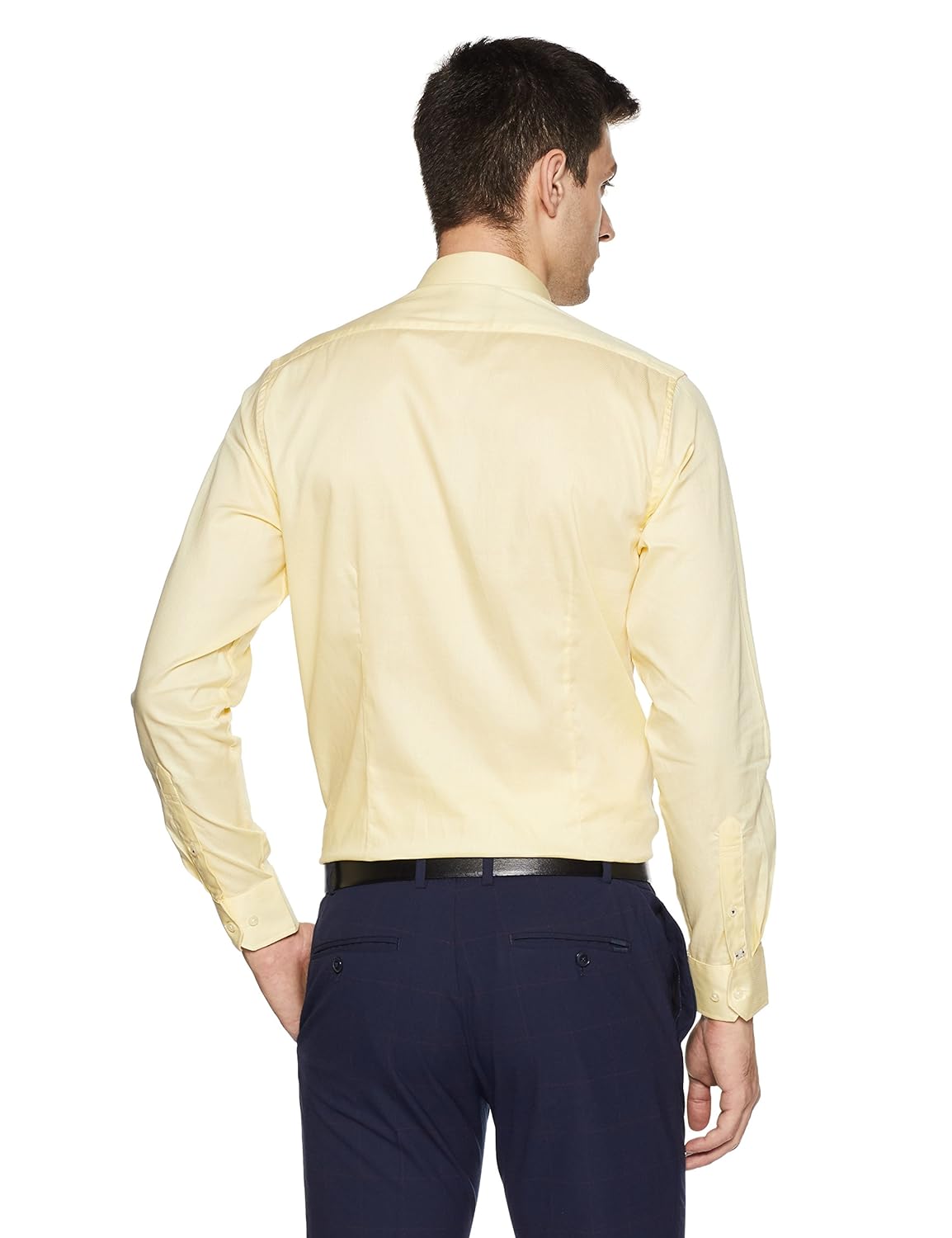 blackberrys men's solid slim fit formal shirt