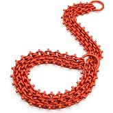 WARLION Heavy Duty Brush Puller Chain, 6 FT Triple-Chain Tree &amp; Root Puller | 9/32" Grade 70 Steel Serrated Choker Chain for Brush, Shrub, Root, Buckthorn &amp; Small Tree Removal with Tractor, ATV &amp; UTV