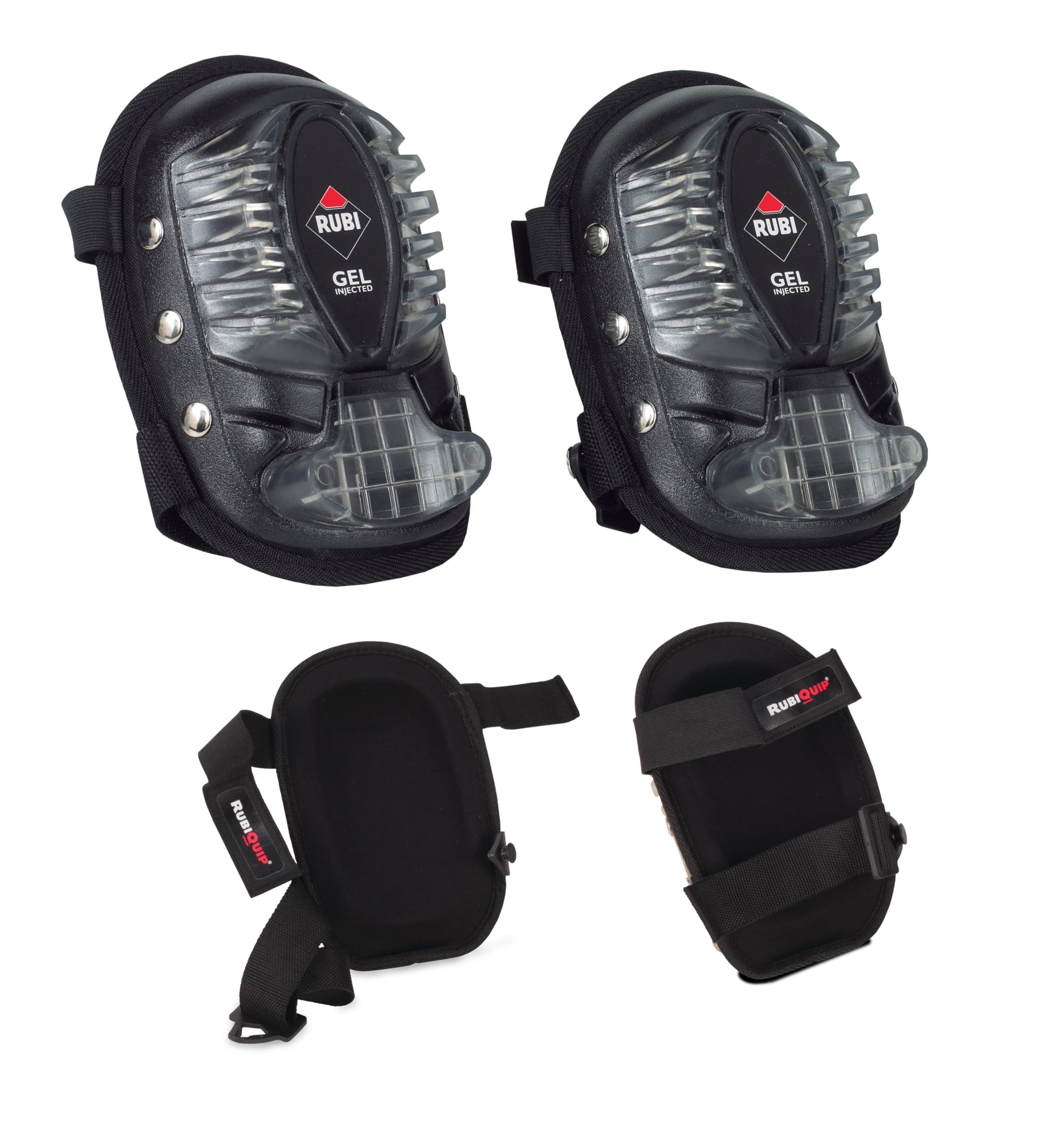 Rubi Gel Duplex – Pack of 2 Knee Pads, Black