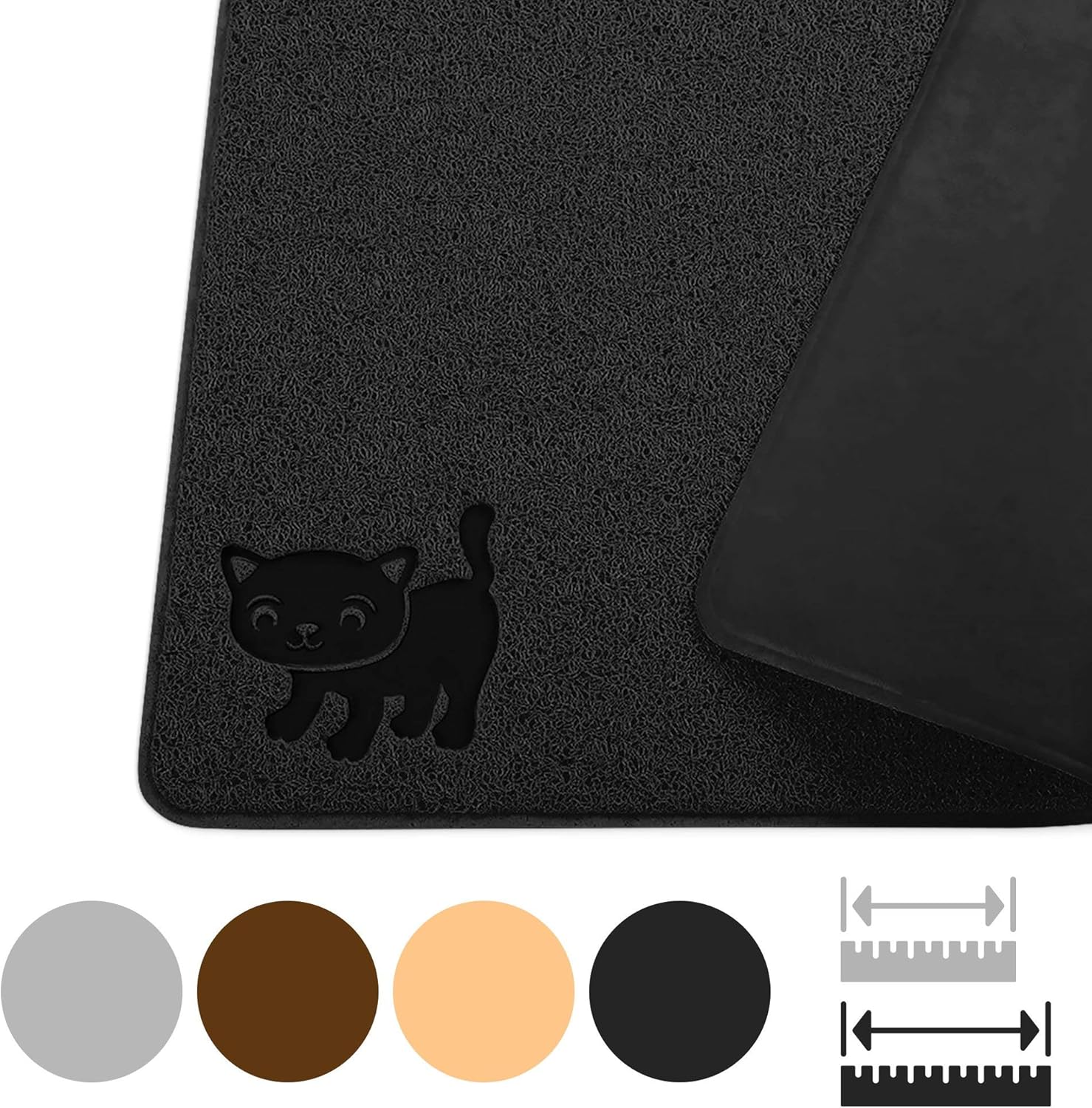 Smiling Paws Pets Premium Jumbo Cat Litter Mat Easy to Clean XL 47 x 33