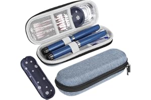 Insulin Cooler Travel Case with 1 Ice Pack Diabetic Insulated Storage Organizer Portable Medication Cooler for Travel for Ins