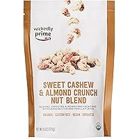 Wickedly Prime Organic Sprouted Nut Blend, Sweet Cashew & Almond Crunch, 6 Ounce