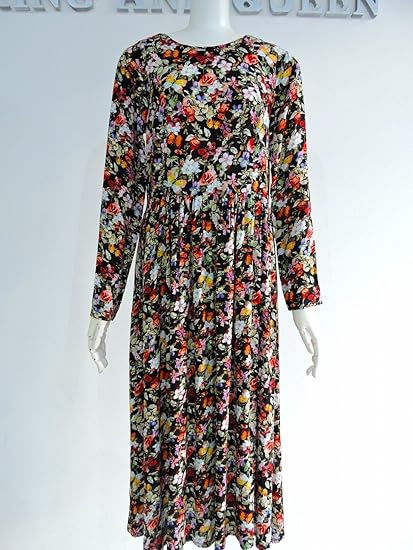 Amazon レディース ワンピース 丸首 クルーネック 長袖 シースルー 黒 赤 白 花柄 ロング ドレス マキシ丈 ワンピース チュニック 通販 Amazon レディース ワンピース 丸首 クルーネック 長袖 シースルー 黒 赤 白 花柄 ロング ドレス マキシ丈 ワンピース チュニック 通販