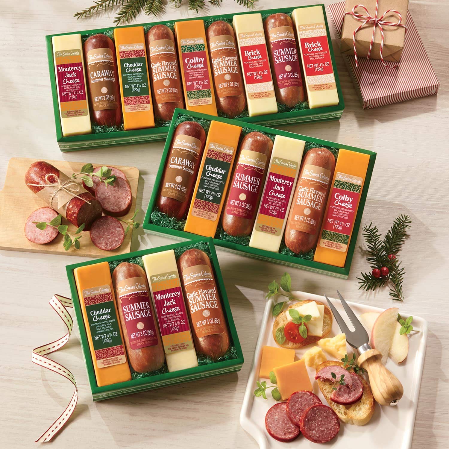 4 Piece Sausages 'n Cheese Bars from The Swiss Colony