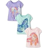 The Children's Place Baby-Boys and Toddler School Days Short Sleeve Graphic T-Shirts,multipacks