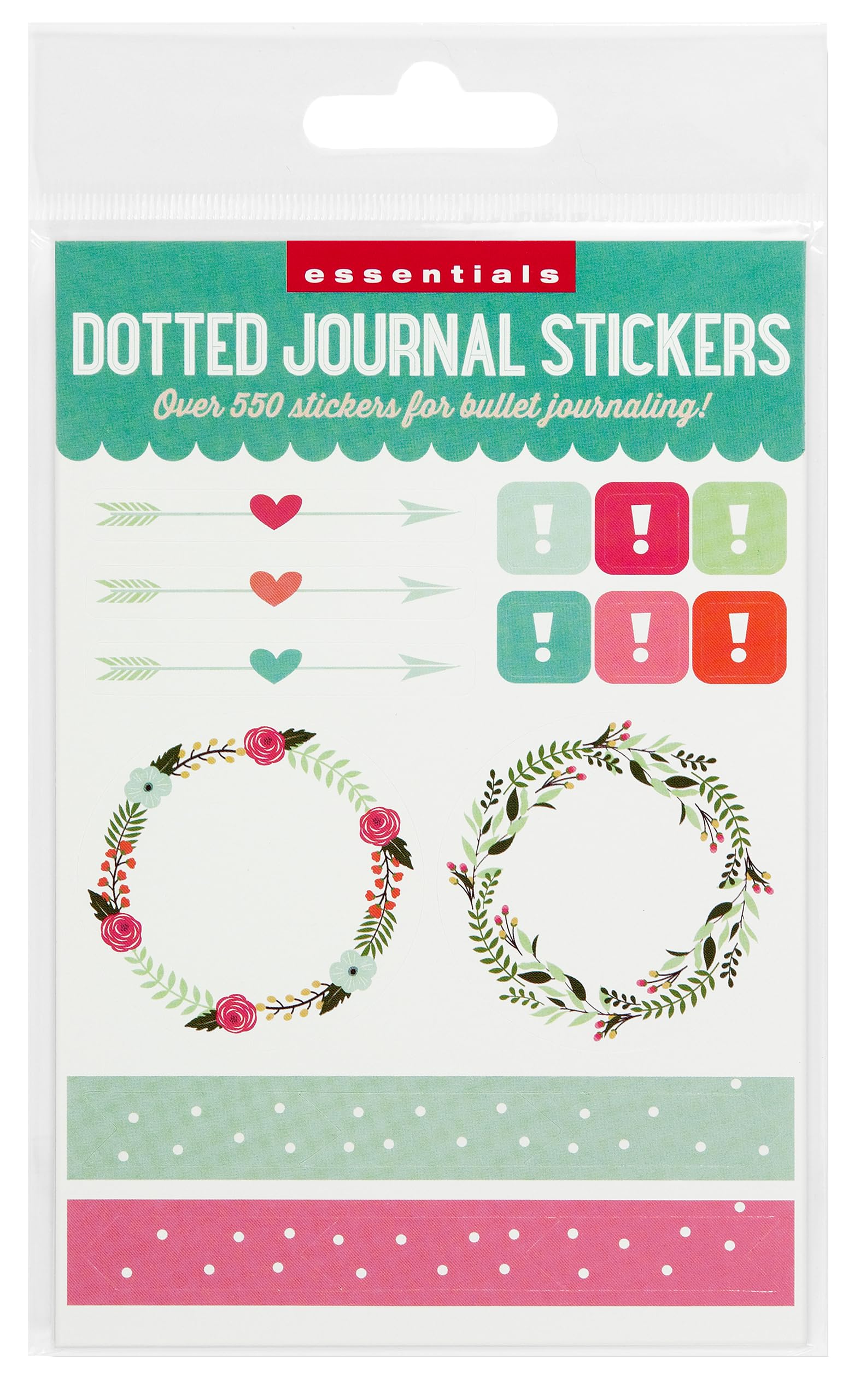 Essentials Planner Stickers for Dotted Journals (Set of 550+ stickers. Great for bullet journaling, weekly planners, and notebooks)