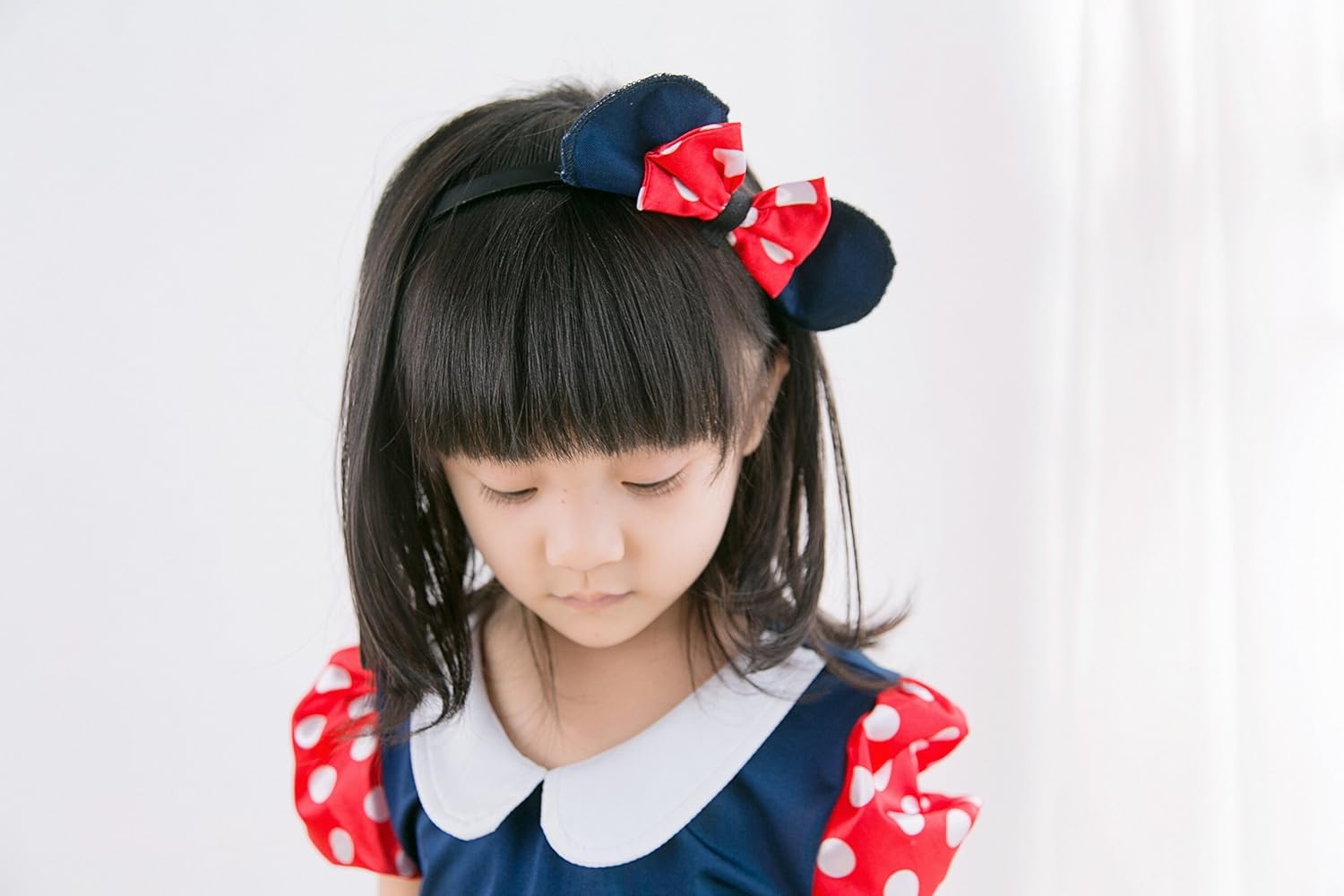 Amazon 子供 コスプレ 衣装 ミニー マウス コスチューム ワンピース カチューシャ 2点セット M 100 1cm キッズコスチューム ホビー