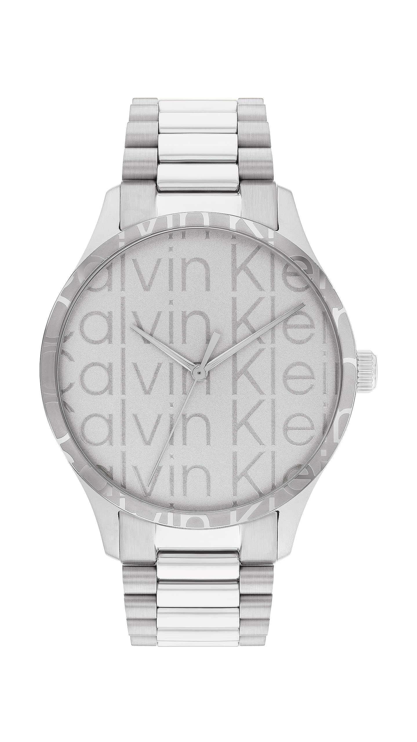 Calvin Klein Analogue Quartz Watch for Men and Women Iconic Bracelet - 35MM Collection with Silver Stainless Steel Bracelet - 25200041