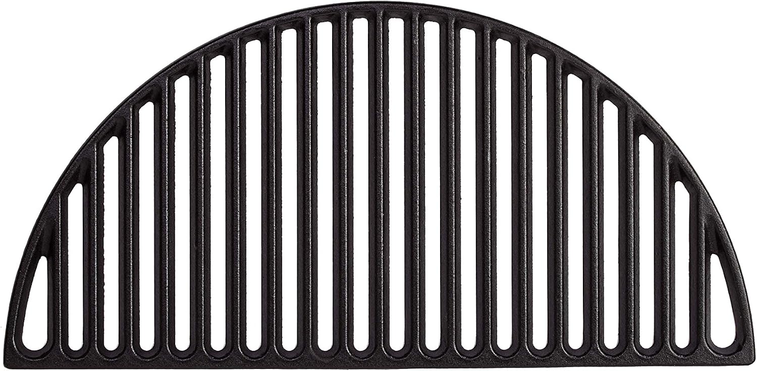 Kamado Joe BJ-HCICG Big Joe - Half Moon Cast Iron Cooking Grate Grill Accessory, Black, 0.4 in*11.625 in*23.7 in - Image 4