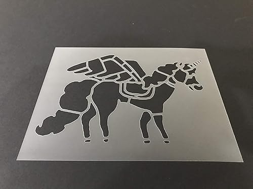 amazoncom unicorn stencil 1 reusable 10 mil thick 8in x 105in sheet