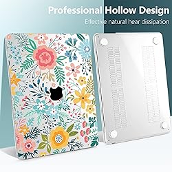 TWOLSKOO Compatible with MacBook Air 15 inch Case