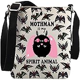 Mothman Cryptid Creature Gifts Mothman Is My Spirit Animal Crossbody Bag Mothman Lover Gift