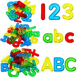 67 Pcs Plastic Practice Set Transparent Letters and