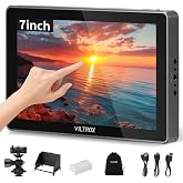 VILTROX 7'' Camera Field Monitor 7 inch Touchscreen Camera Monitor, Full HD 1920x1080 Video Monitoring, 3D Lut, RGB Parade with Sunshade Hood and Battery for Sony Canon Nikon (DC-L1)