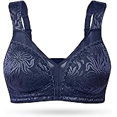 Wingslove Women's Full Coverage Non Padded Comfort Minimizer Wire-Free Bra Plus Size