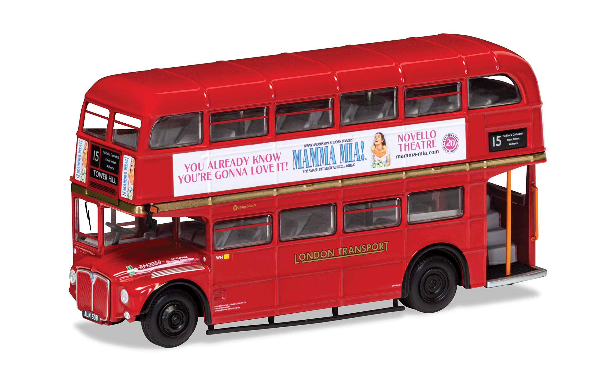 Corgi OM46316B AEC Type RM, ALM 50B, Heritage Route 15 Trafalgar Square, Mamma Mia Bus