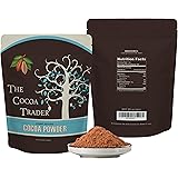 The Cocoa Trader Dutch Processed Brown Cocoa Powder - All Natural Alkalized Unsweetened Cocoa with Smooth Mellow Flavor - Use