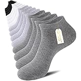 eallco Mens Ankle Socks Cotton Low Cut Running Thin Short Breathable Casual Socks 8 Pairs