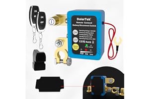 DaierTek Remote Battery Disconnect Switch 12V/24V 240A Kill Switch Automotive Cut Off Switches for Car Truck RV Boat