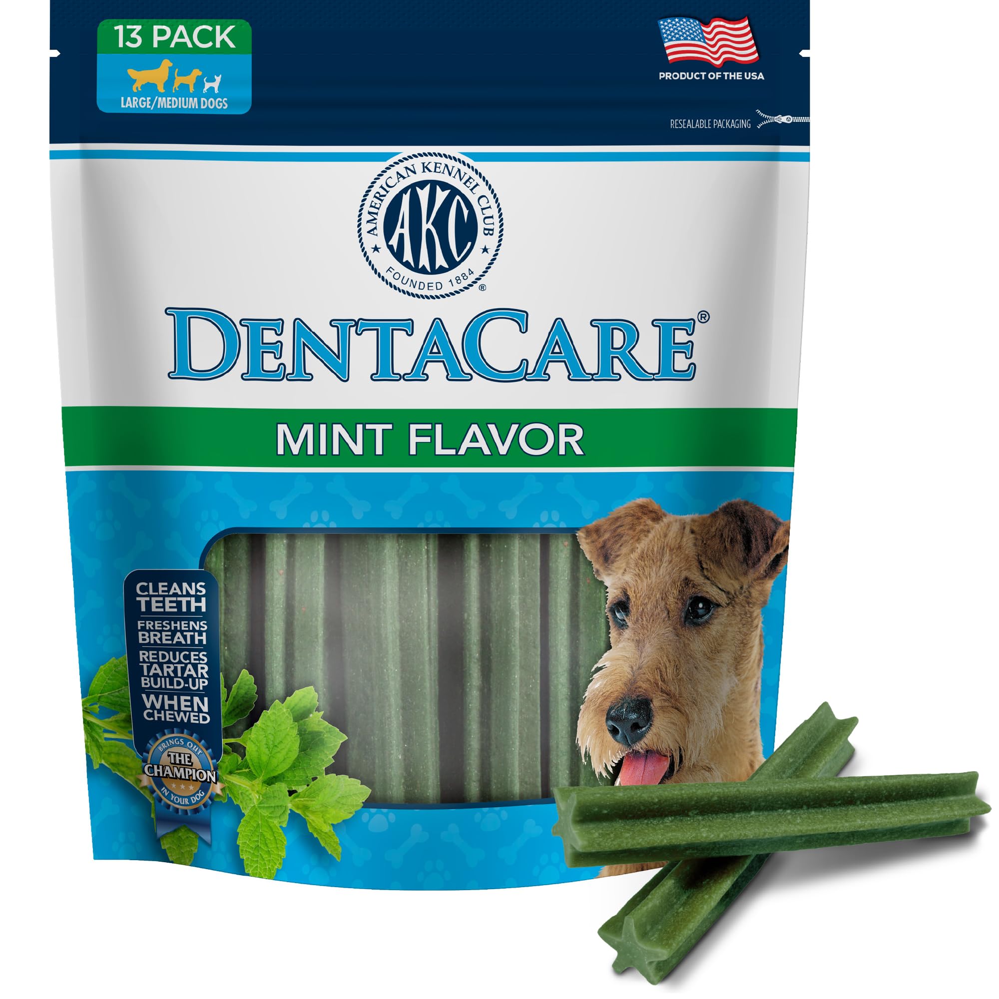 American Kennel Club Dentacare Mint Dog Treats, Good for Dog