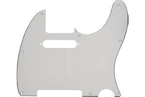 Fender Modern Pickguard, Telecaster, 8-Hole, White, 3-Ply