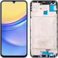 LCD Digital Display Replacement Compatible with Samsung Galaxy A15 4G / 5G A156u s156vl A156a A156w(Black with Frame) LCD Display Touch Screen Digitizer Assembly with Repair Tools-6.6inch