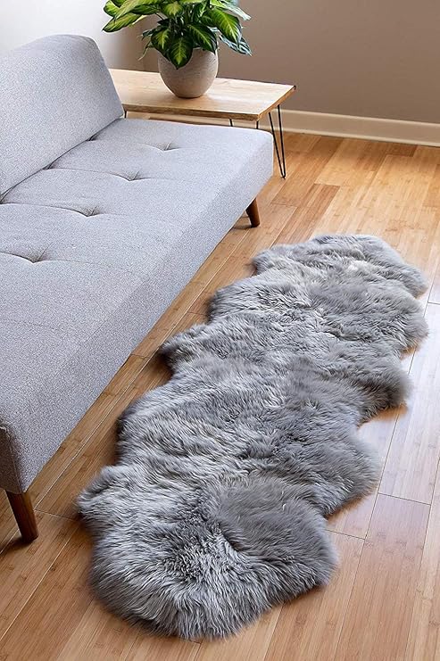 Alfombra de imitación de piel de cordero, artificial Alfombra