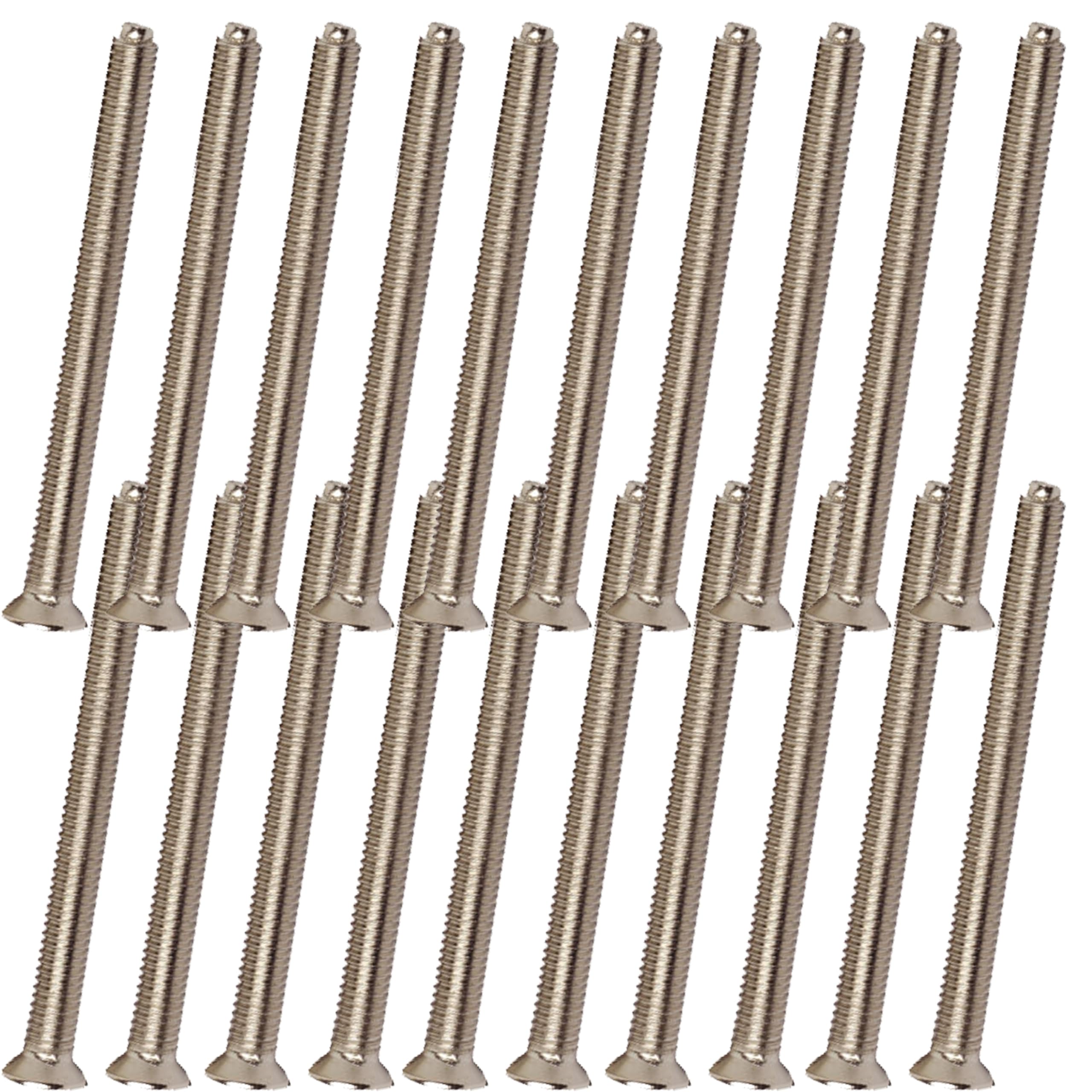 Chrome Electrical Screws Long 40mm, 50mm, 75mm Socket Switch Screw (20, 40mm)