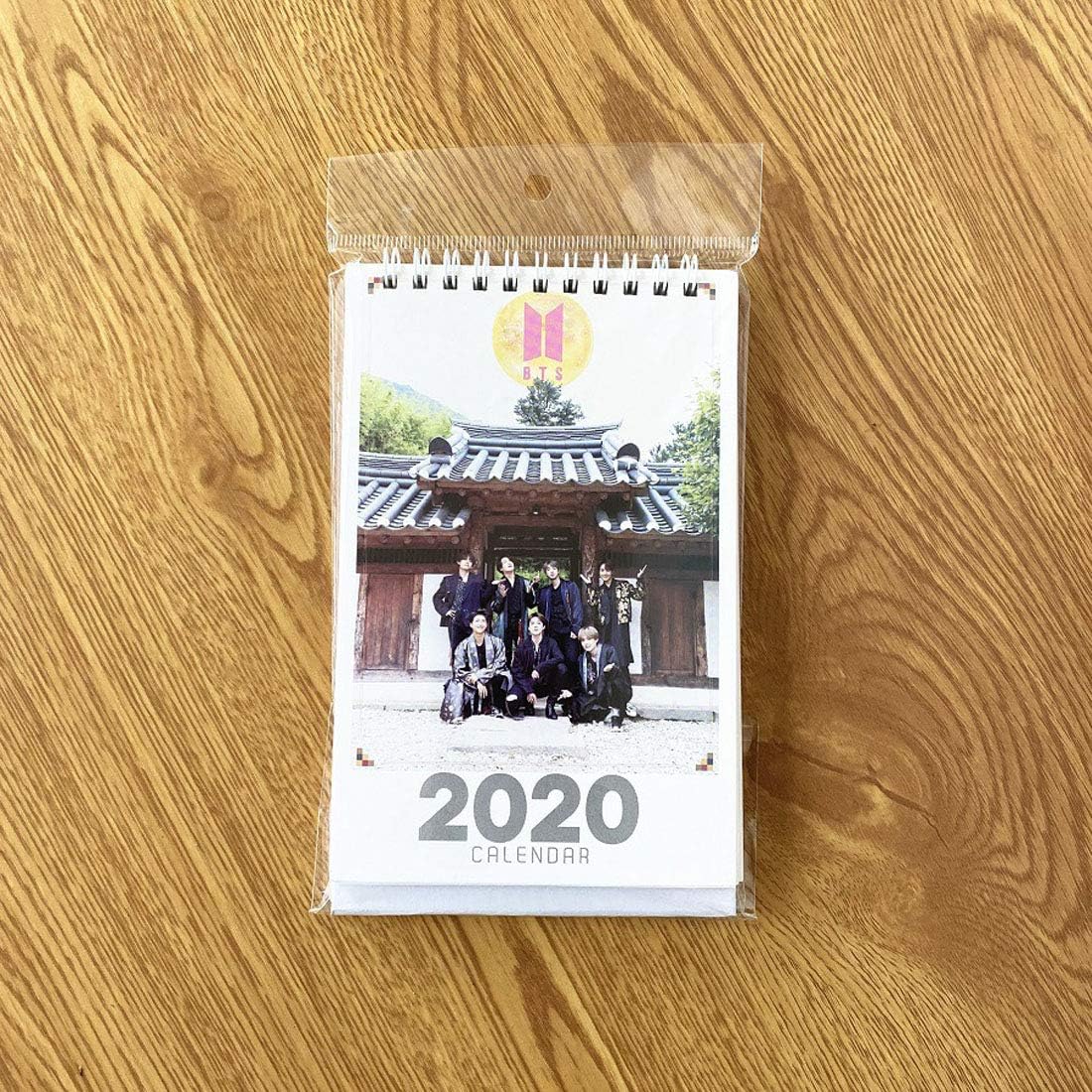Kpop BTS Calendar 2020 Bangtan Boys Jungkook K Pop Group BTS Desk Calandar with Stand 2019 (Color 1)