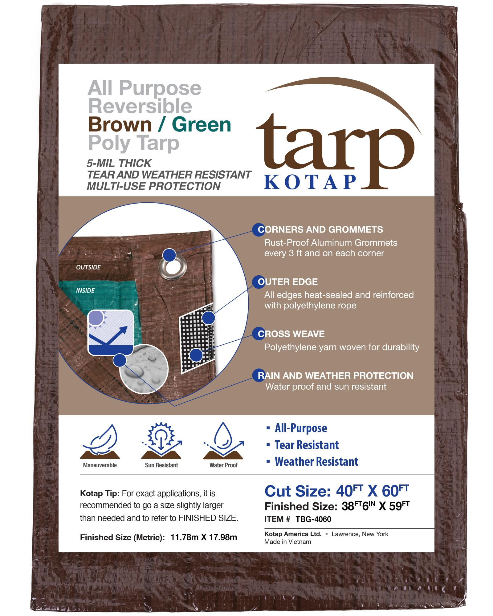 Kotap 40 x 60 Ft. All-Purpose Multi-Use