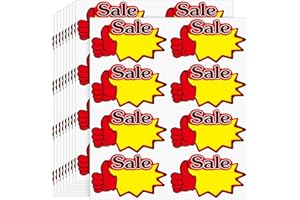 GICARE 4.5 x 2.5 Inch Large Garage Sale Stickers, 160 Pcs Self-Adhesive Yard Sale Price Stickers,Price Tags with Large Blank to Write Pricing for Retail, Flea Markets and Estate,Retail Supplies