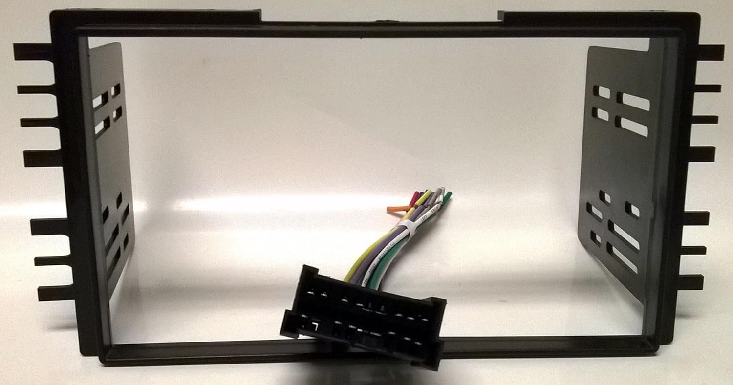 Dash kit and Wire Harness for Installing a New Double Din Radio into a Hyundai Elantra (2001-2006), Sonata (2002-2005)