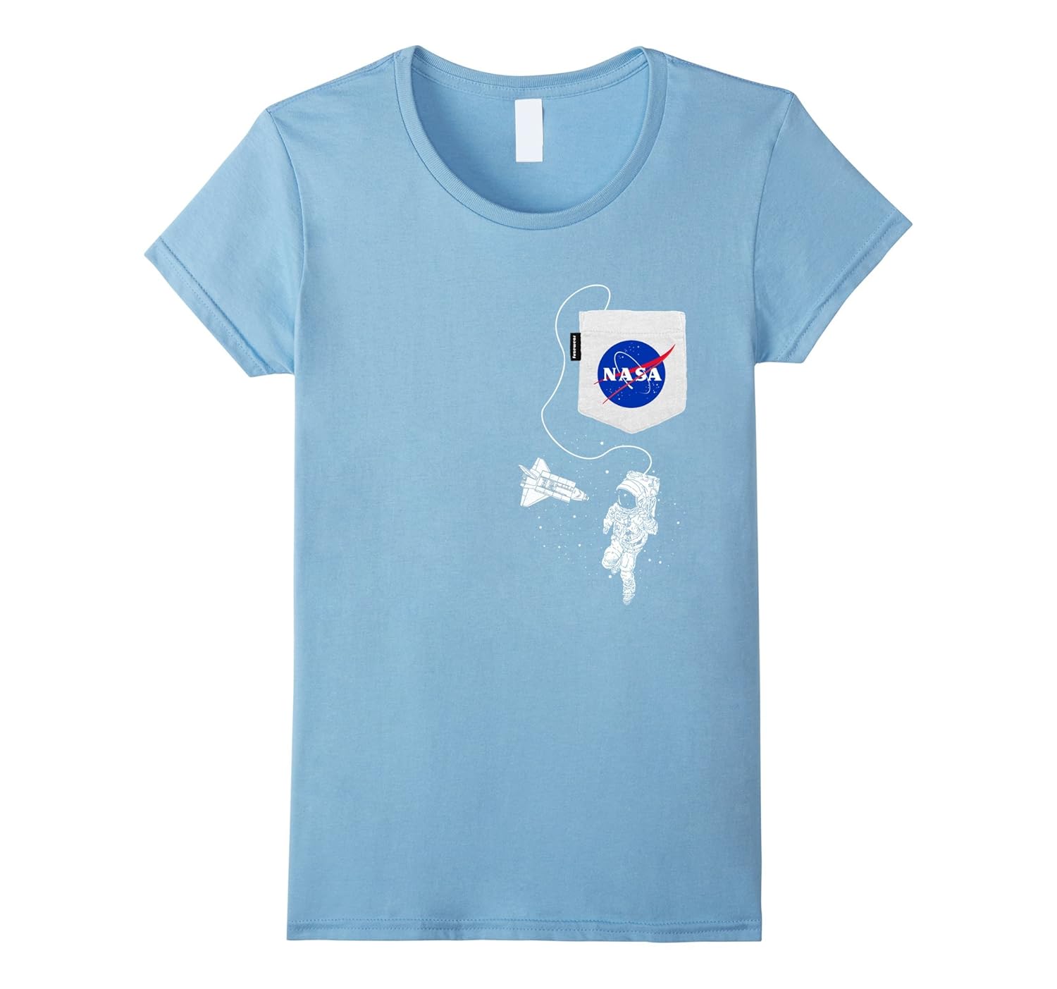 Nasa Pocket Astronaut Space Shuttle In Space T Shirt Teehay