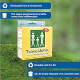 Care Plus TravelJohn Disposable Urinal 3-Pack LIQSORB Pouch Unisex Collar view 7