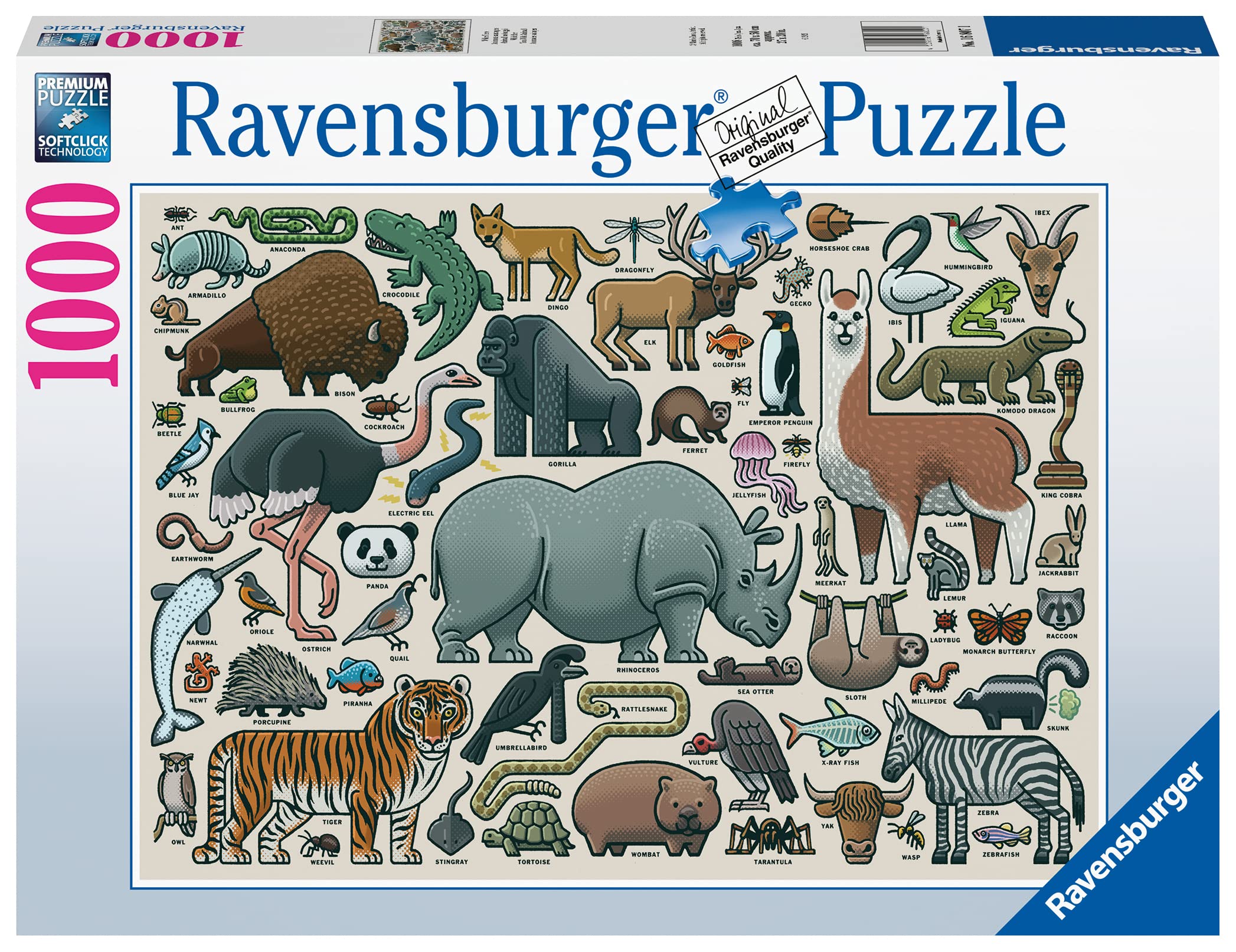 Ravensburger You Wild Animal 1000 Piece Jigsaw Puzzles for Adults & Kids Age 12 Years Up