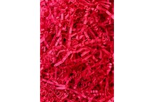 MagicWater Supply - 1/2 LB - Red - Soft & Thin Crinkle Cut Paper Shred Filler great for Gift Wrapping, Basket Filling, Birthdays, Weddings, Anniversaries, Valentines Day, and other occasions
