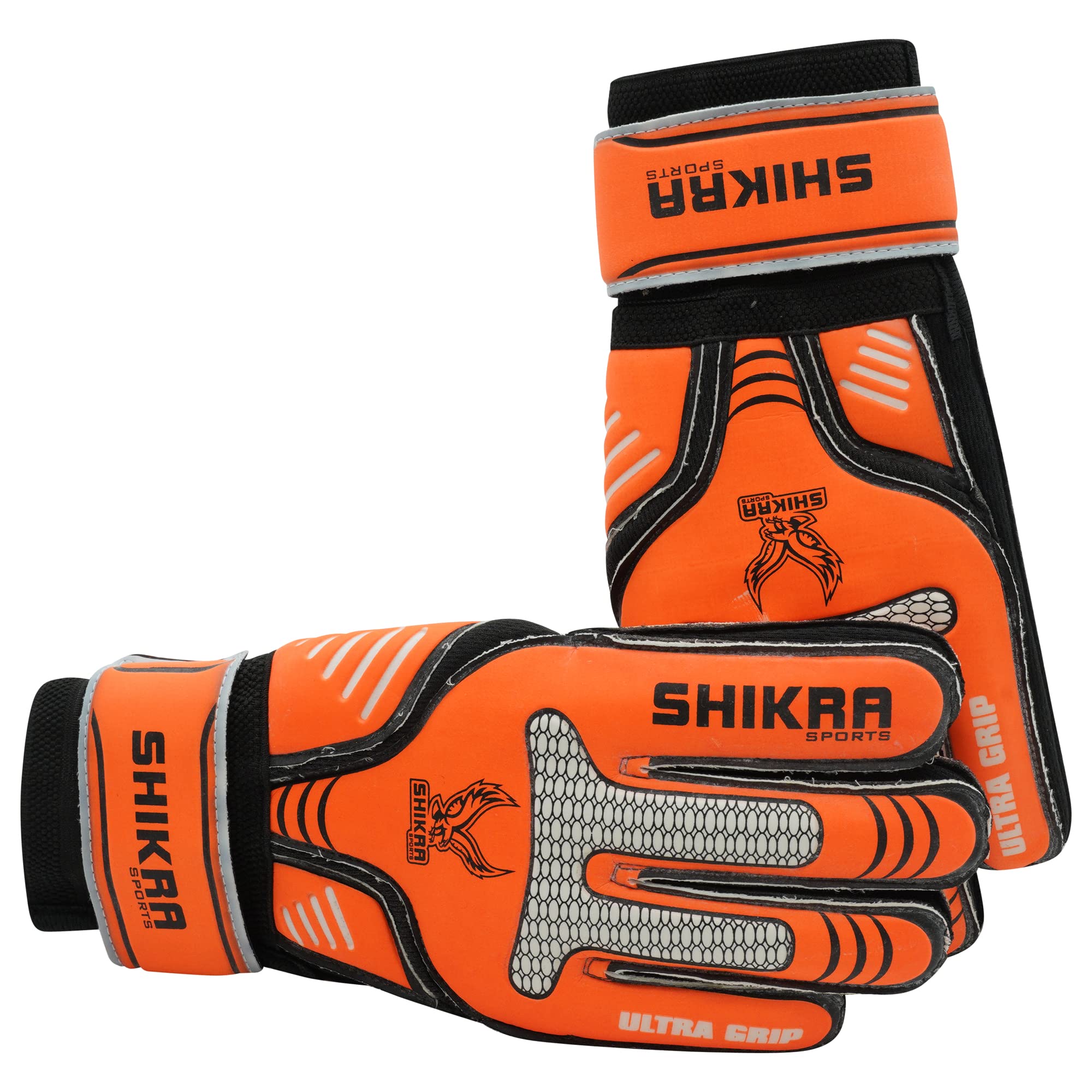 Shikra Sports Goalkeeper/Goalie Gloves with Extra Grip for Youth & Adults Soccer Gloves Size 8
