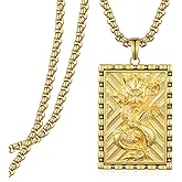 Zoxuxiwu Dragon Necklace 925 Sterling Silver Chinese Dragon Pendant Mythological Animal Jewelry Gifts for Men