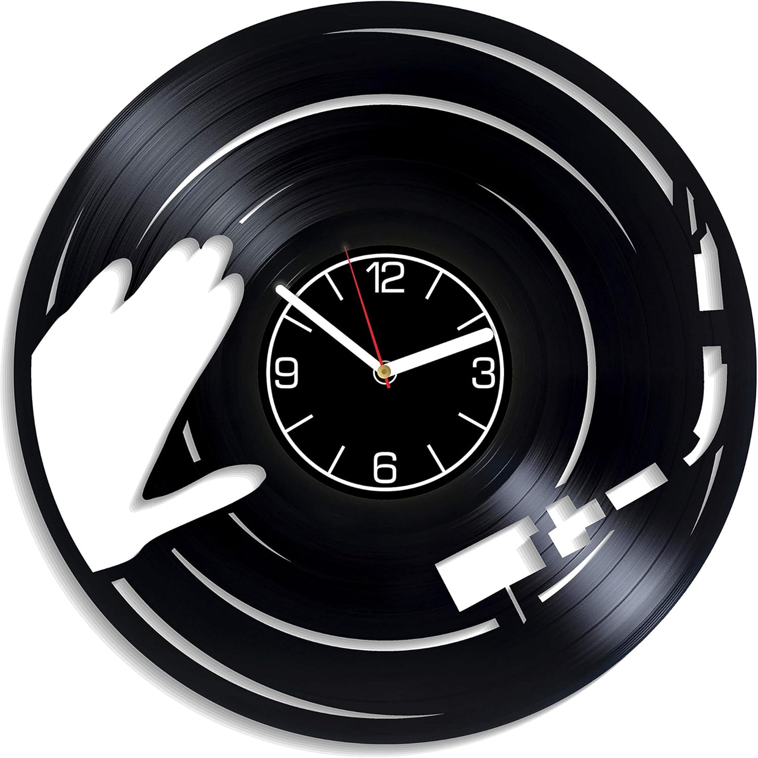 Kovides DJ Music Vinyl Wall Clock Music Wall Art Music