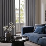 Deconovo Blackout Curtains Thermal Insulated Eyelet 2 Panels 42 x 54 Inch Light view 3
