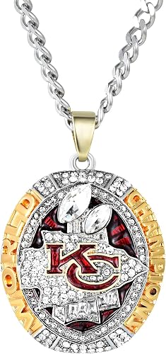 2019-2020 KC Chiefs Championship Necklace Pendant Collectible Gift for