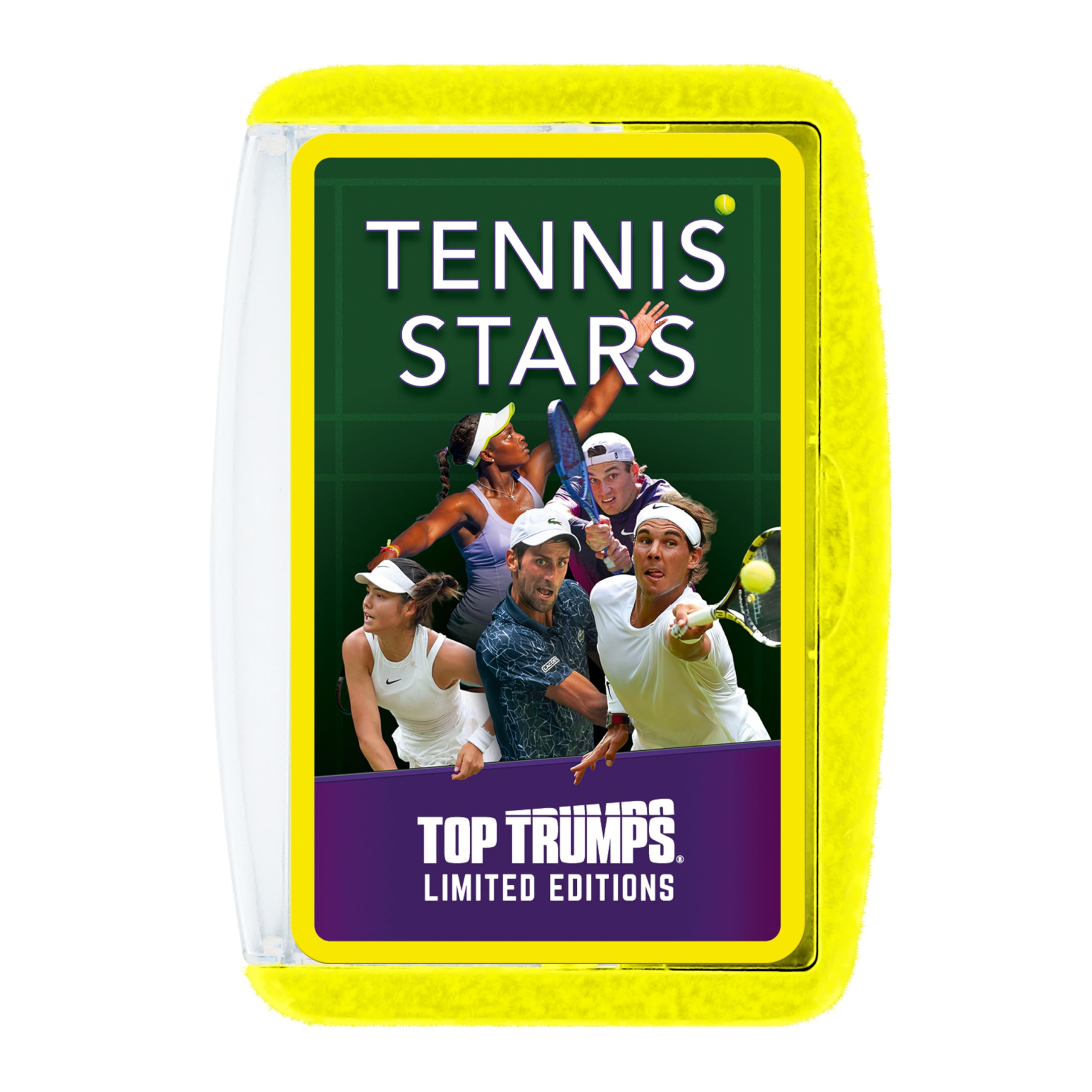 Top Trumps Tennis Stars Limited Edition Card Game | Featuring Federer, Serena, Nadal, Djokovic, Alcaraz & Świątek | Fun Family Travel Game for Kids & Adults