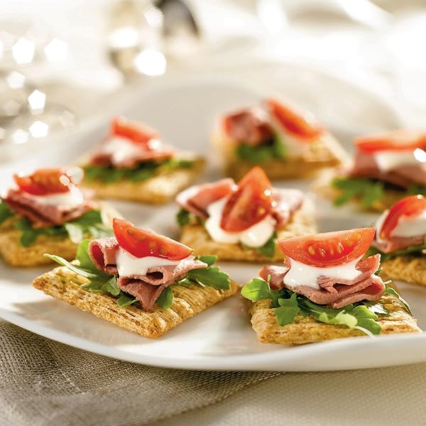 TRISCUIT ROSEMARY & OLIVE OIL WHOLE GRAIN WHEAT CRACKERS, LUNCH SNACKS, SNACK CRACKERS, 8.5 OZ