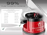 CW Diamond Edge No.1 Knife Sharpener Red Compact 2-Stage Safe Sharpening view 2
