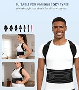 Aollop Posture Corrector Back Brace Men Women Breathable Adjustable Support view 4