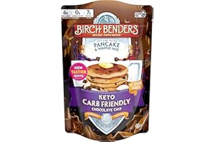 Birch Benders Keto Chocolate Chip Pancake & Waffle Mix, 10 oz Bag