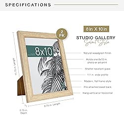 MCS Studio Gallery 8x10 Picture Frame Natural