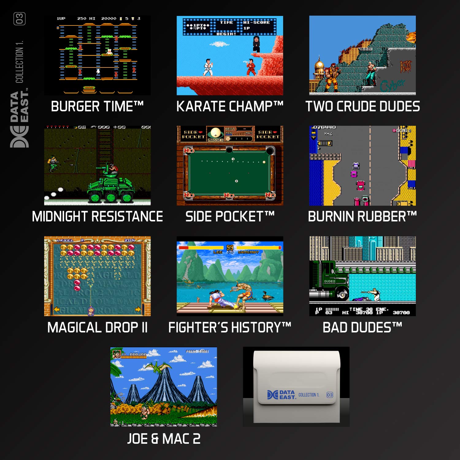 Evercade Premium Pack Includes 3 Cartridges Collections: Atari Volume 1, Interplay Volume 1 and Dataeast Volume 1 - Electronic Games