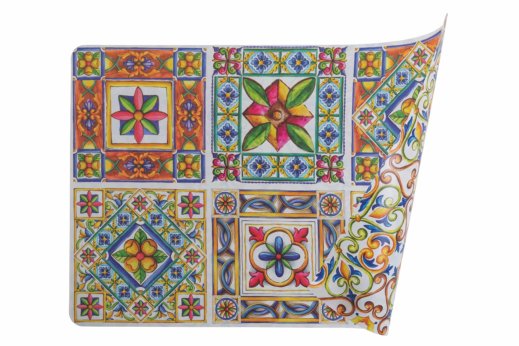 Villa d'Este Home Tivoli Set of 6 Coastal Reversible Rectangular Placemat