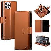 Shieldtop Compatible with iPhone 11 Pro Max Wallet Case with Card Holder,Women Men RFID Blocking PU Leather Folio Flip TPU Protective Cover Credit Card Slots,Phone Case for Apple 11 ProMax,Light Brown